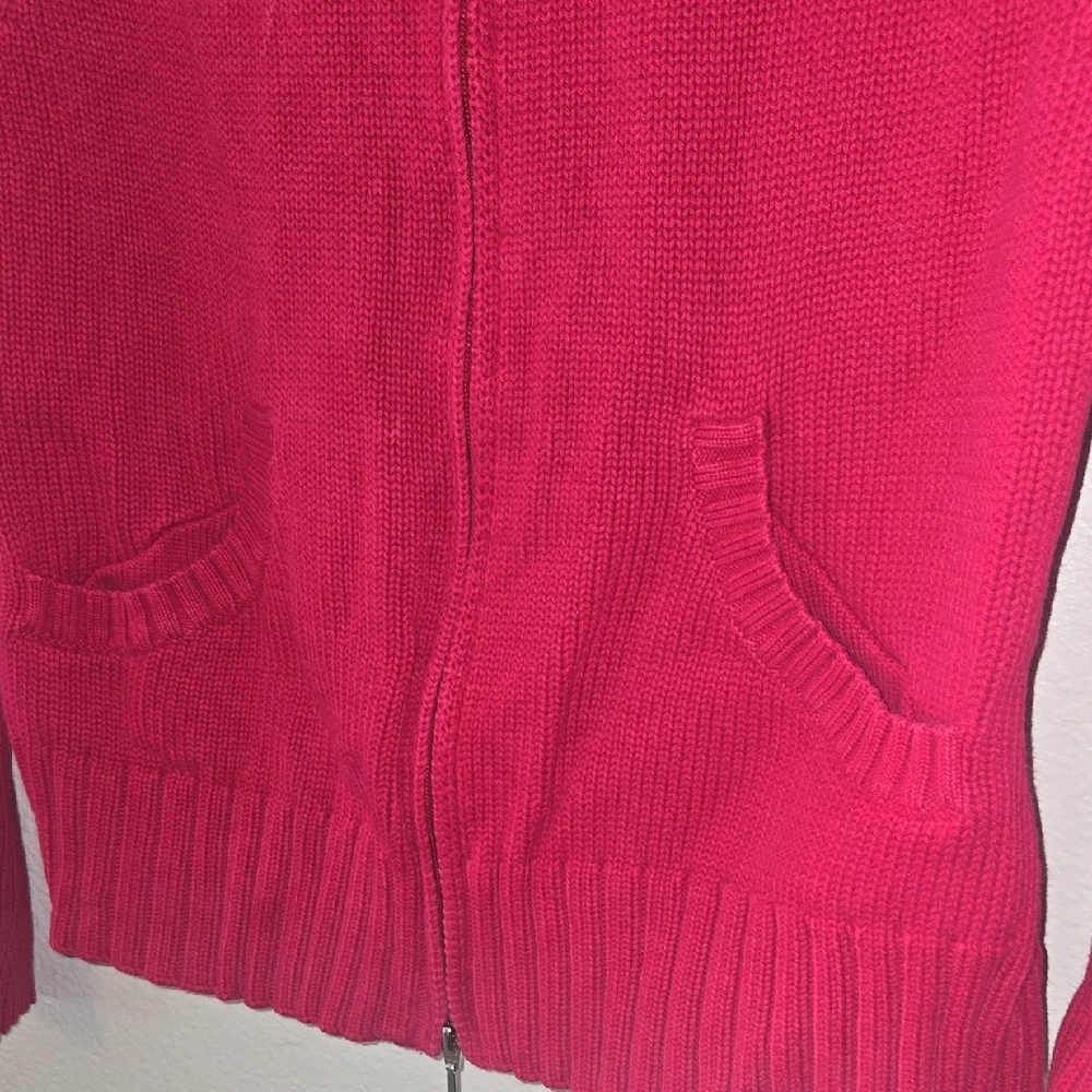 High Sierra Women's Vibrant Red Knit Cardigan - Picture 4 of 8